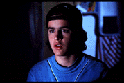 huh? ... in blue shirt
